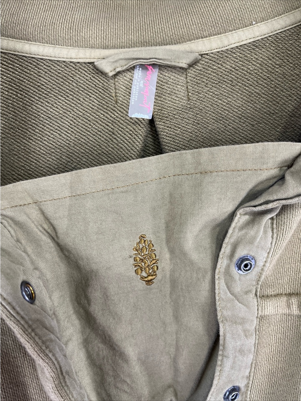 Free People Movement Sweatshirt in Tobacco Stash It Sweat Pullover Relaxed Med - Picture 8 of 16